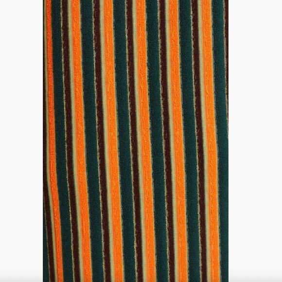 STAUD Striped Green and Tan Midi Dress - Picture 16 of 16